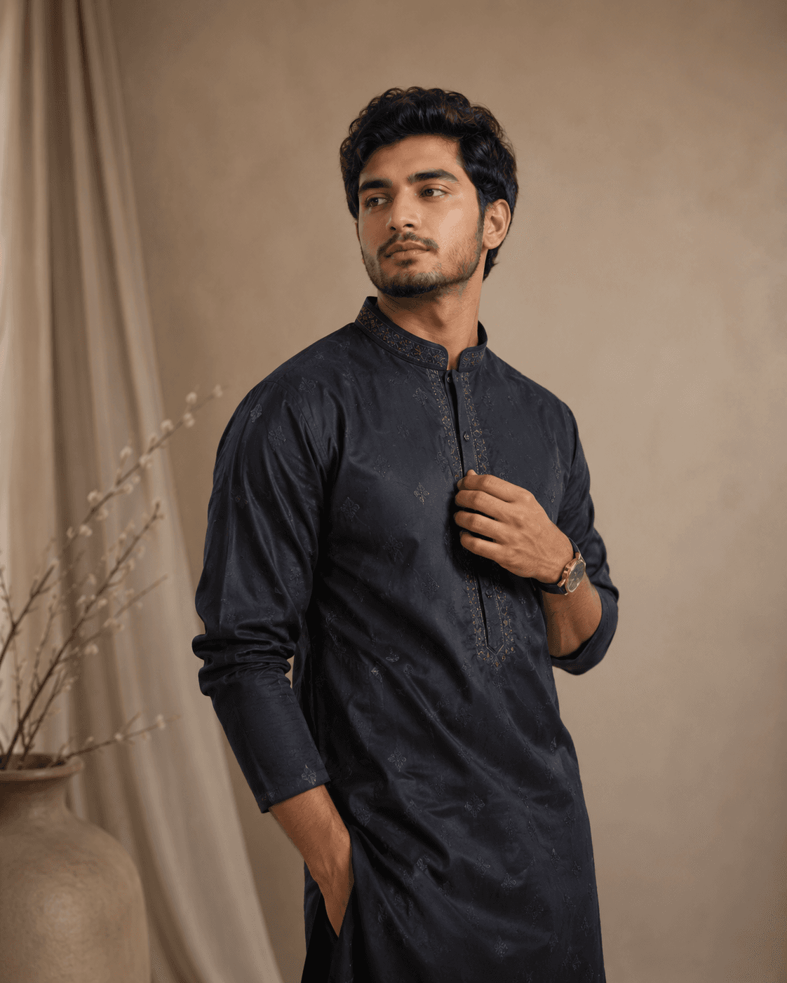 Men ethnic fashion collection lookbook banner